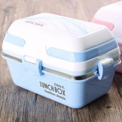 時尚方形多層飯盒(600