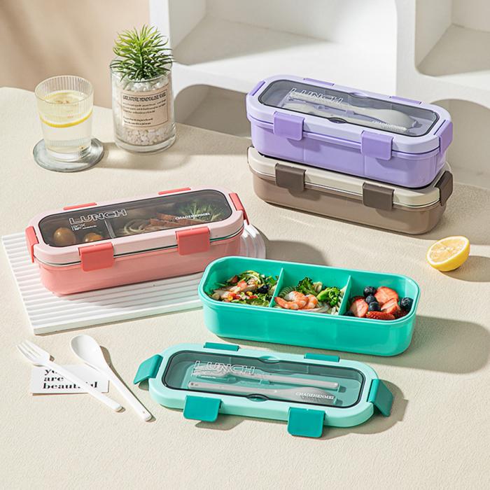 愛(ài)悅長(zhǎng)方形便當(dāng)盒二格